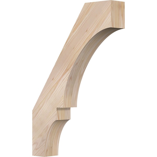 Ekena Millwork 3 1/2"W x 18"D x 26"H Balboa Smooth Knee Brace, Douglas Fir BRC04X18X26BOA00SDF - main